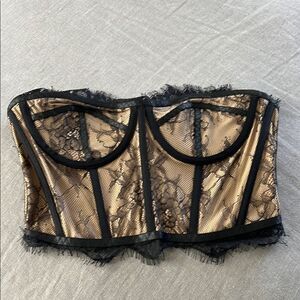 NEW Black Lace Bustier